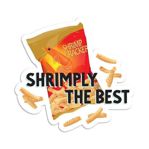 Shrimply the best vinyl sticker - Front & Company: Gift Store