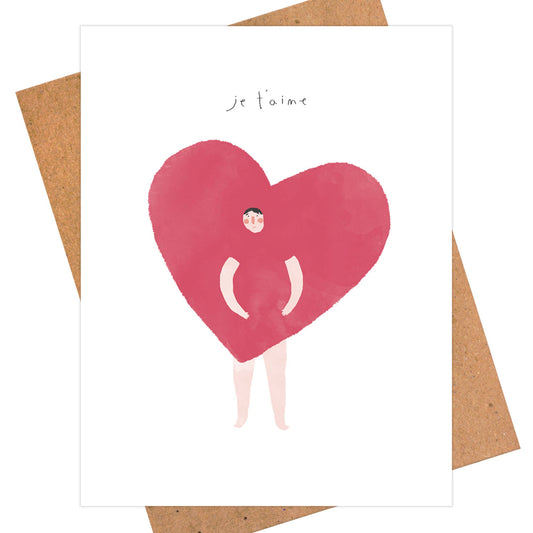 Je t'aime Card, Birthday Card, Anniversary Card