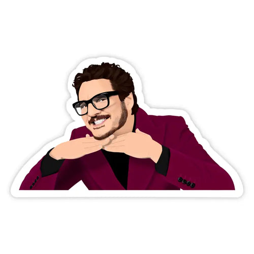 Pedro Pascal Sticker - Front & Company: Gift Store