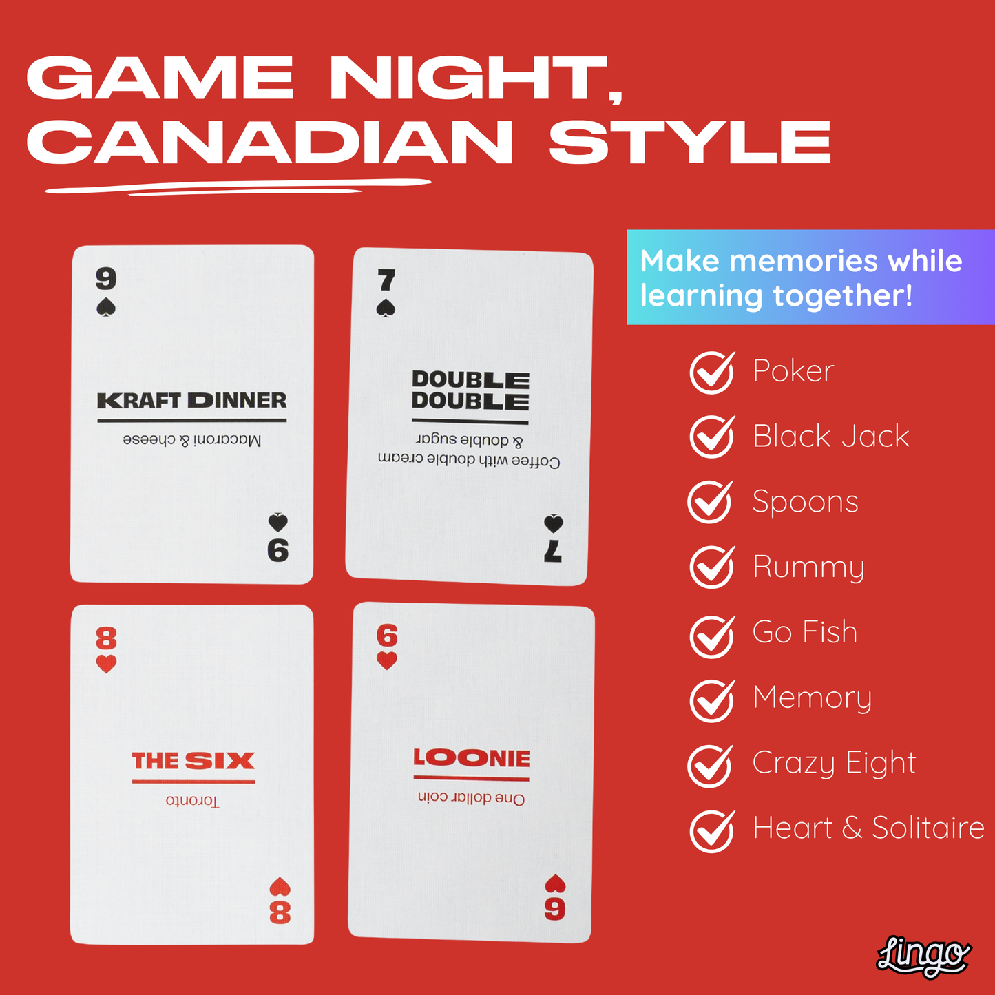 Canadian Lingo Playing Cards