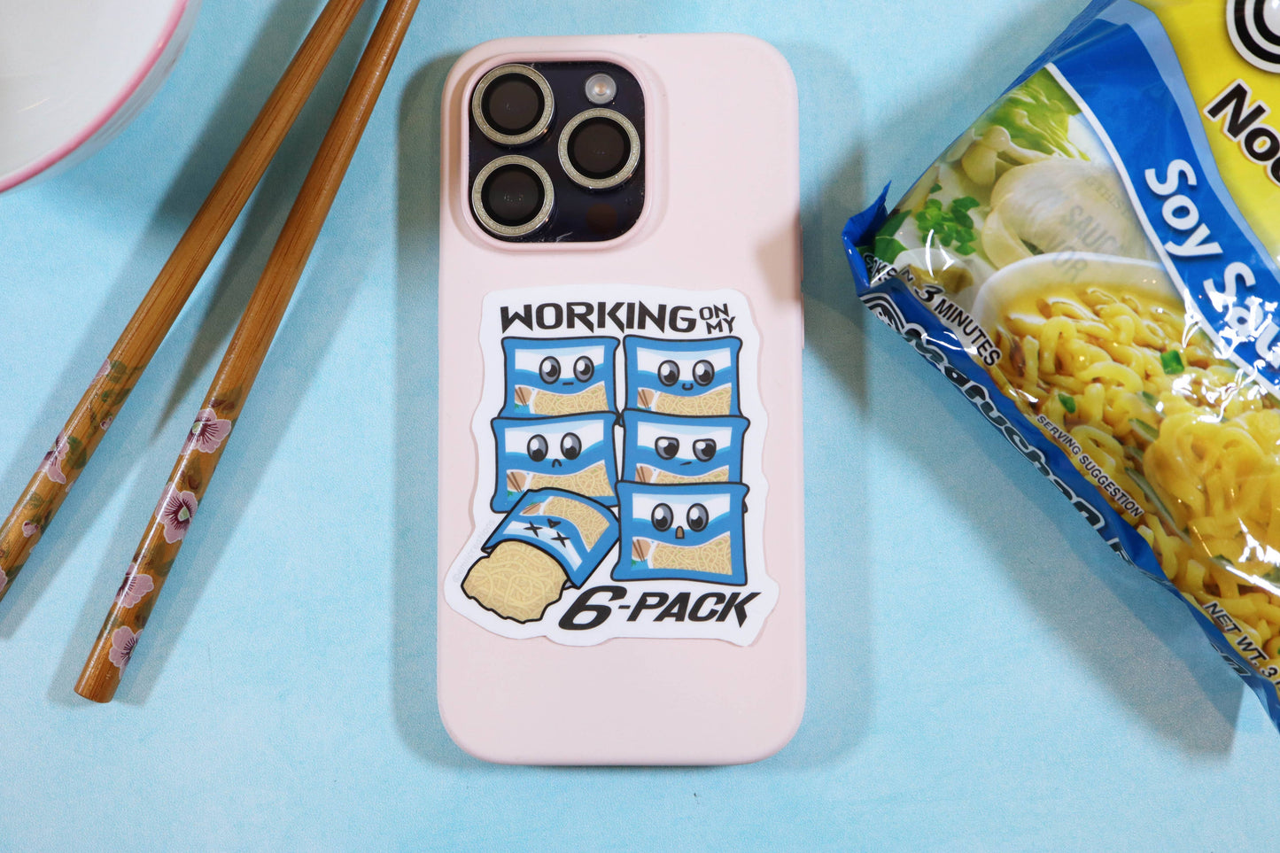 6-Pack Instant Ramen Sticker
