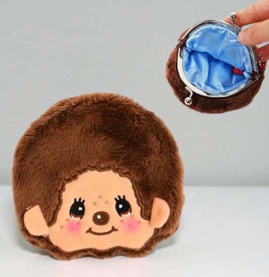 Official Sekiguchi Monchhichi Plush Snap Coin Purse