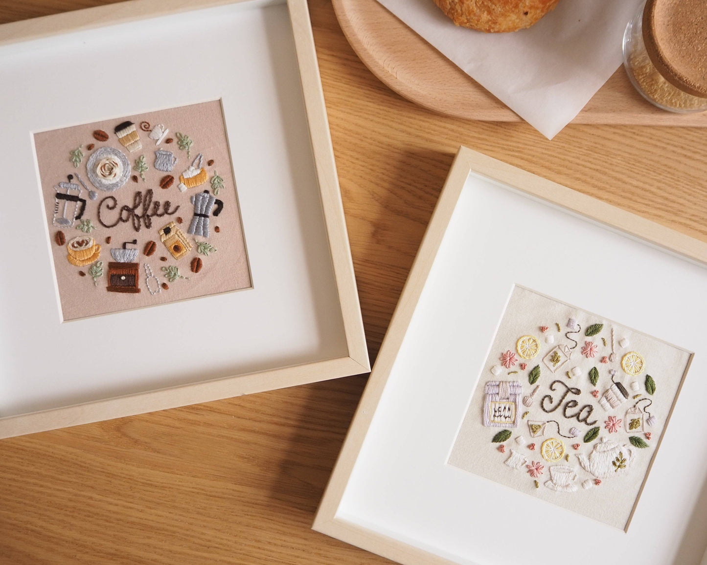 DIY Embroidery Kit Tea Lover from Coffee & Tea Collection