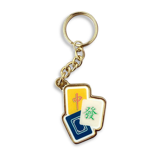 Mahjong 3 dragons keychain