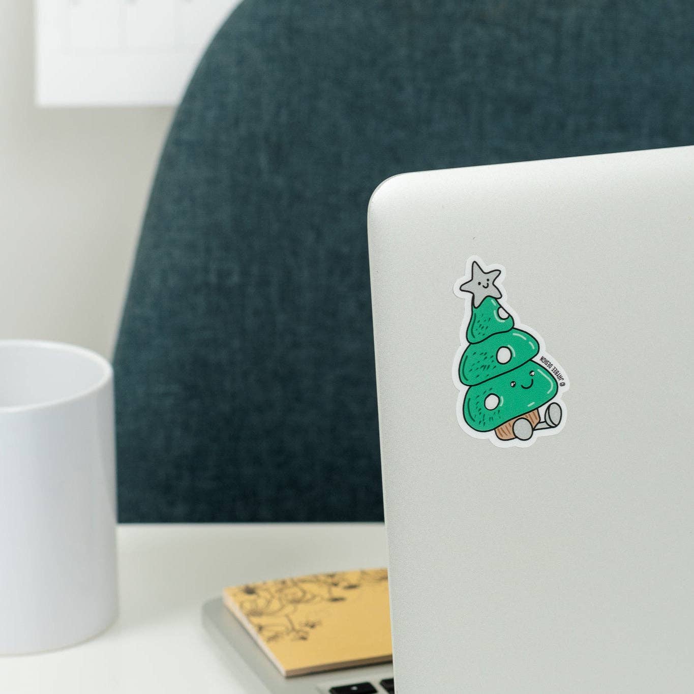 Cute Christmas Tree Vinyl Sticker