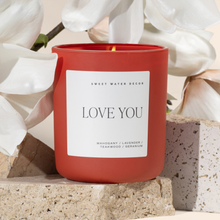 Load image into Gallery viewer, Love You 15 oz Soy Candle - Home Decor &amp; Gifts
