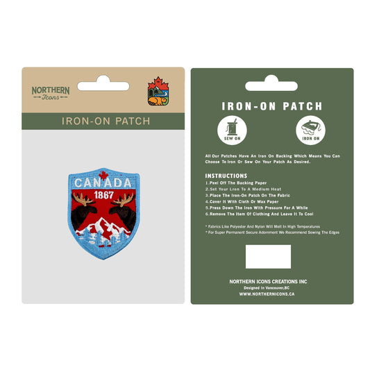 Canada iron-on embroidery patch