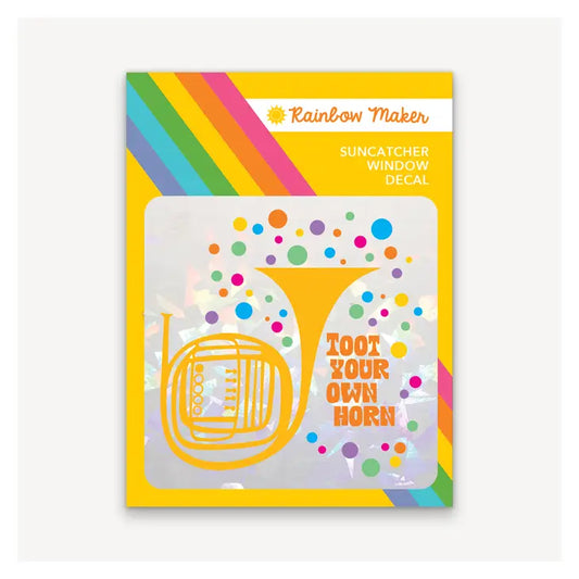 Toot Horn - Rainbow Maker - Suncatcher Decal