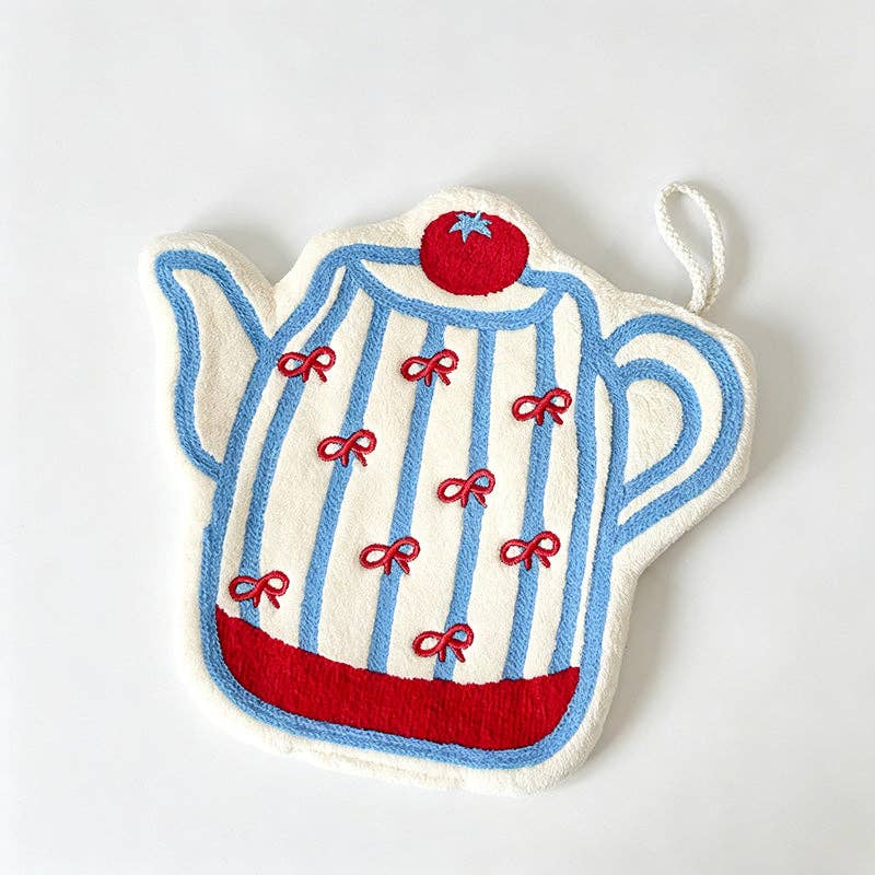 Glove & Teapot Shaped Hanging Hand Towel
