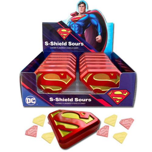 Boston America Superman Shield Tin With Candy 0.6oz - Front & Company: Gift Store