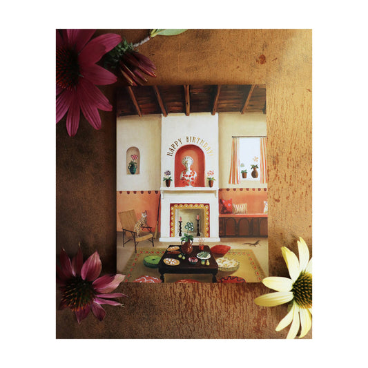 Auricula Theatre Happy Birthday Card
