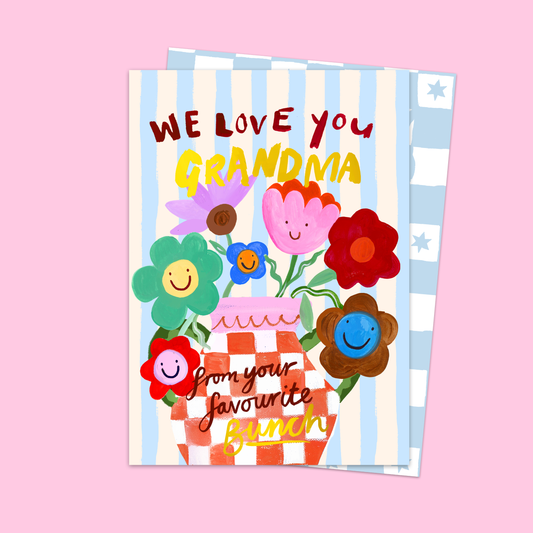 We Love You Grandma Card
