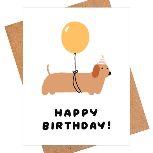 Happy Birthday Dachshund Card