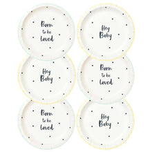 Load image into Gallery viewer, Born To Be Loved Baby Shower plate
