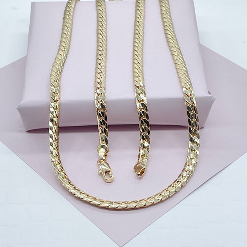 18k Gold Filled Miami Cuban Link Curb Chain 6 mm Necklace - Front & Company: Gift Store