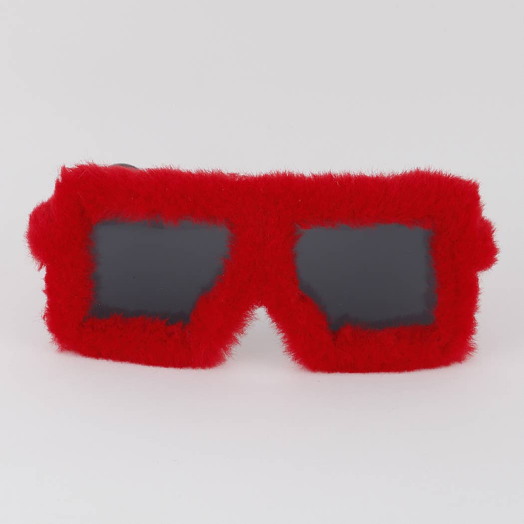 Oversized Fur Sunglasses