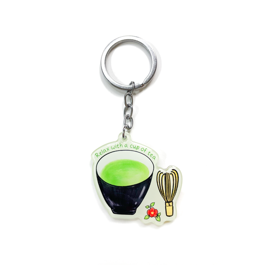 Matcha Tea Keychain