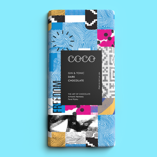 Gin & Tonic 80G Dark Chocolate Bar