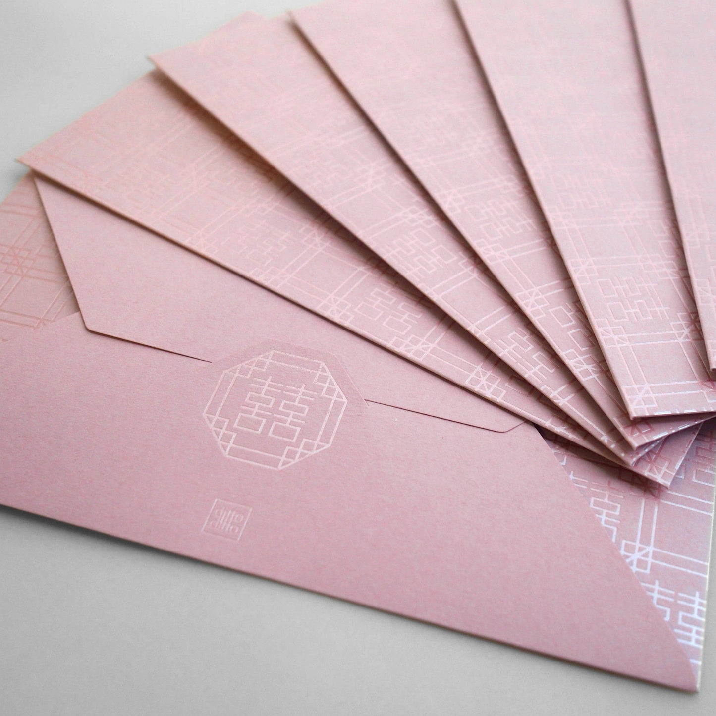 Double happinese envelope pink