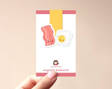 Load image into Gallery viewer, Bacon and Eggs Magnetic Bookmark
