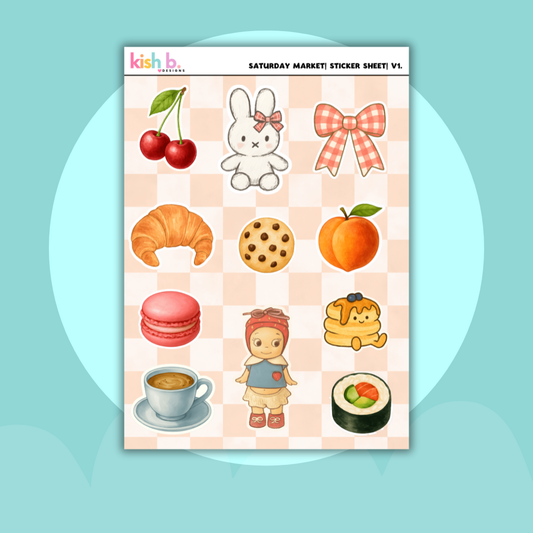 Saturday Market | Journal| Sticker Sheet