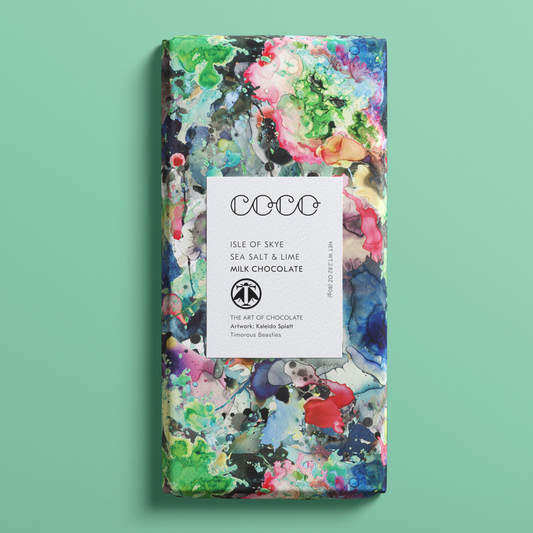 Isle of Skye Sea Salt & Lime Milk Chocolate Bar