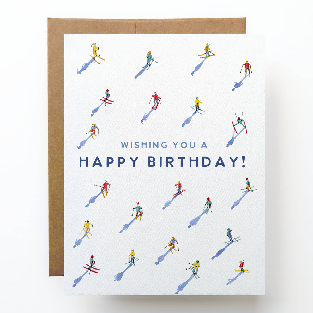 Skiing Birthday Card | Winter Happy Birthday Card for Skier