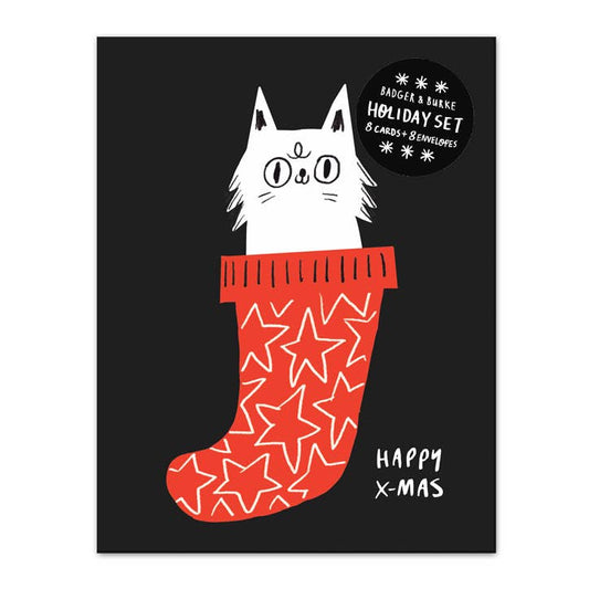 Christmas Stocking - Greeting Card Set