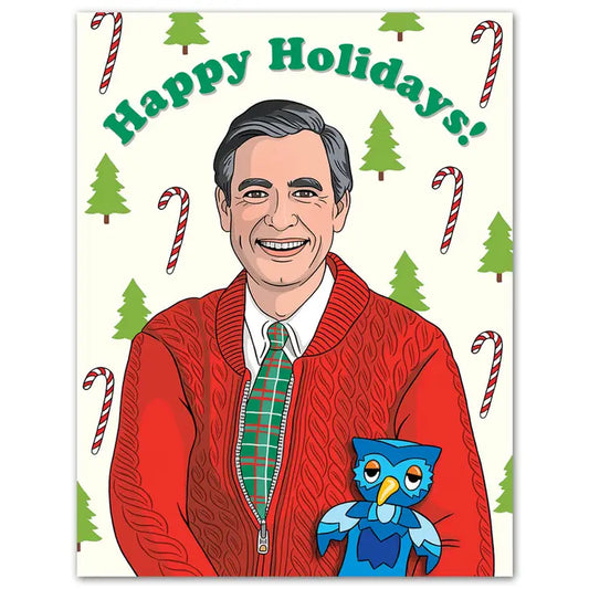Mister Rogers Happy Holidays Christmas Card