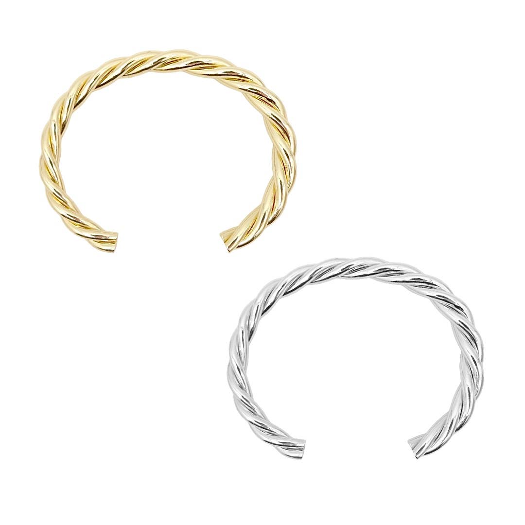Twist Cuff Bangle Bracelet