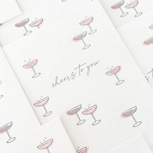 Load image into Gallery viewer, Retro Cocktails Cheers to You Greeting Card
