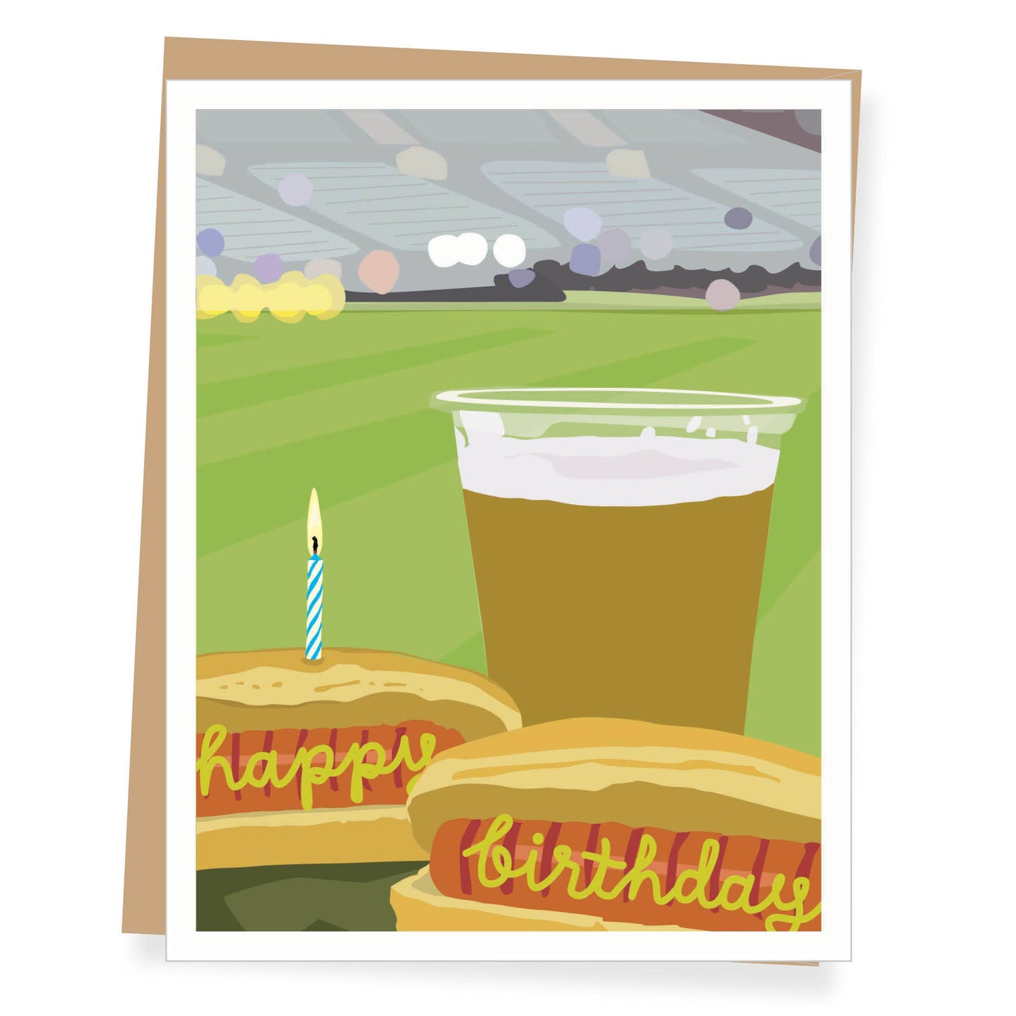 Score Big Sports Themed Birthday Card