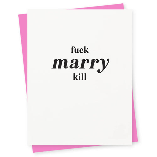 Marry Wedding / Engagement / Marry Me Card - Front & Company: Gift Store