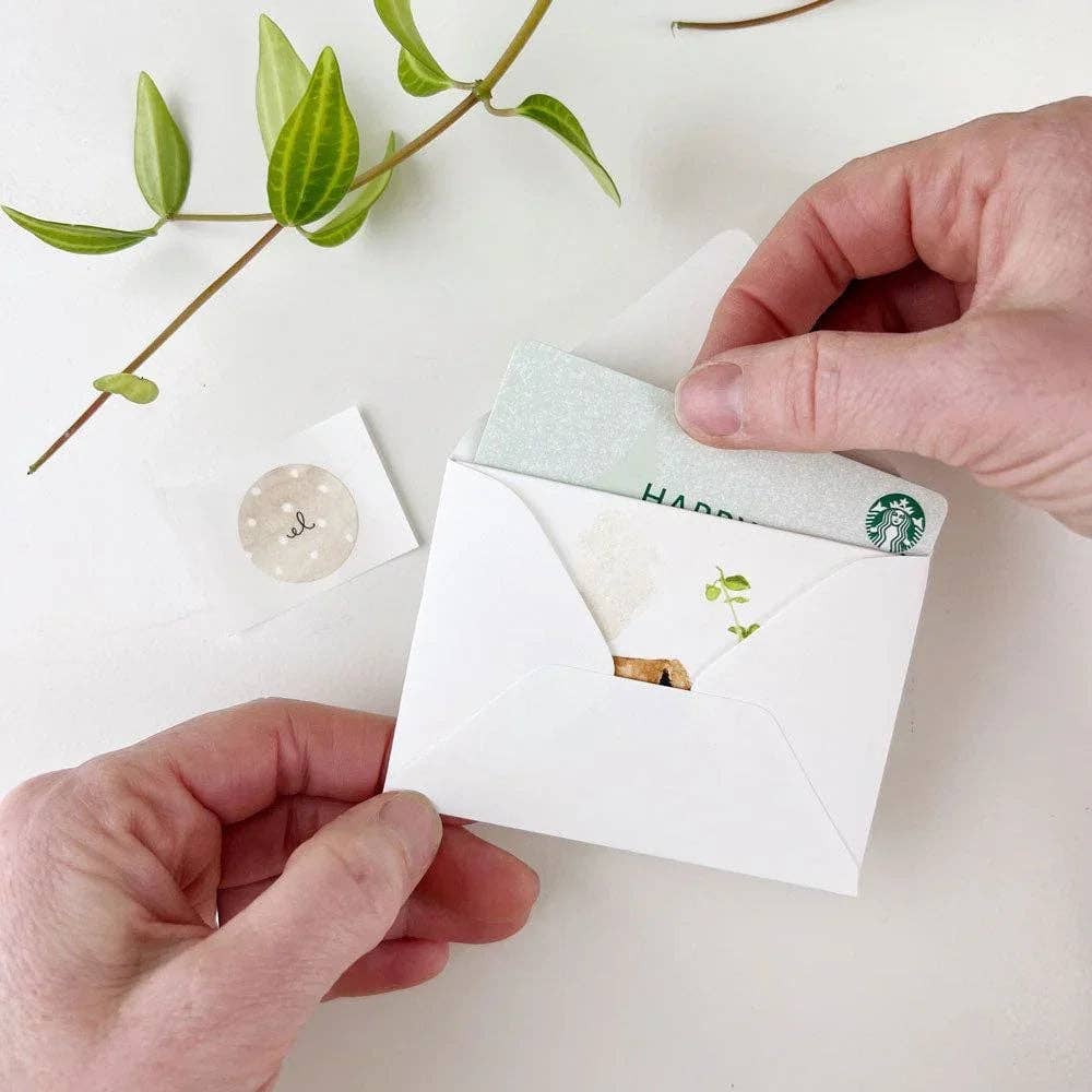 Bouquet mini enclosure notecard