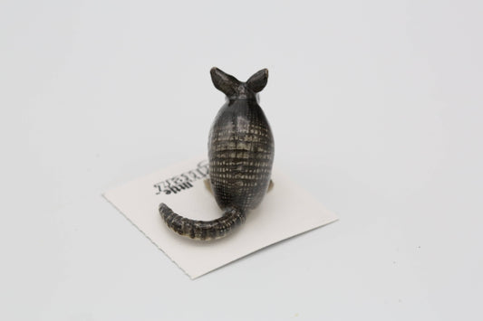 Burrow Armadillo Decorative Figurine in Porcelain Miniature