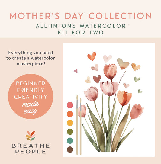 Mother's Day All-In-One Watercolor Kit for Two