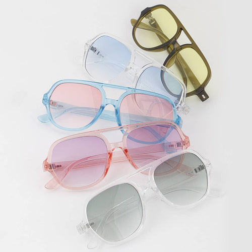 Bright Gradient Aviator Sunglasses - Front & Company: Gift Store