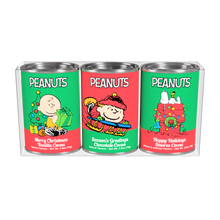 Load image into Gallery viewer, Peanuts Christmas Cocoa Gift 2.5oz Oval Tin Assorted
