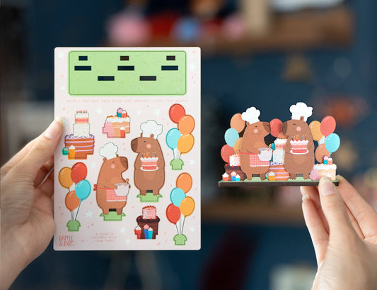 CAPY BIRTHDAY POP OUT CARD