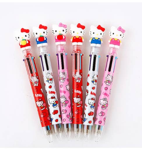 Sanrio Characters 6 Color Ball Point Pencil- 0.7mm