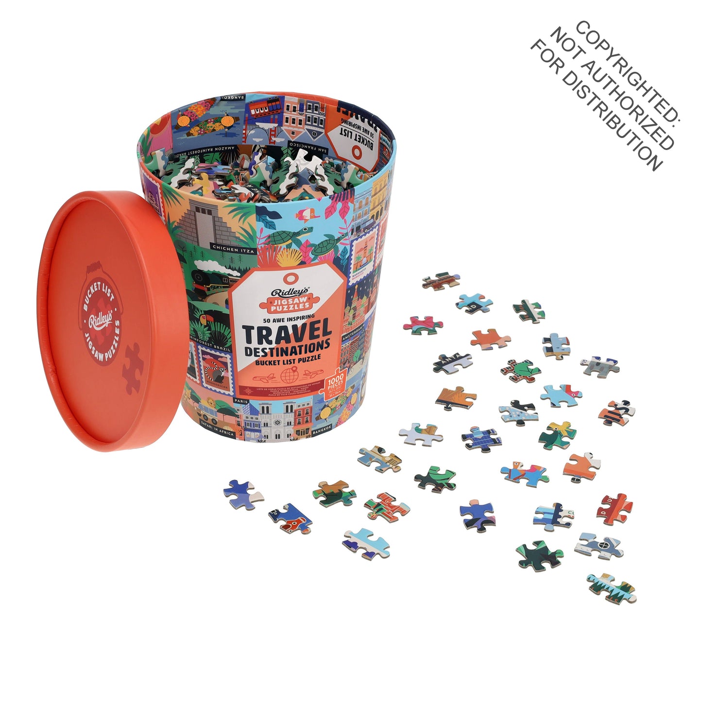 50 Awe-Inspiring Travel Destinations Bucket List 1000-Piece Puzzle