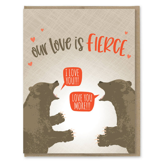 Our Love Is Fierce Bears Card