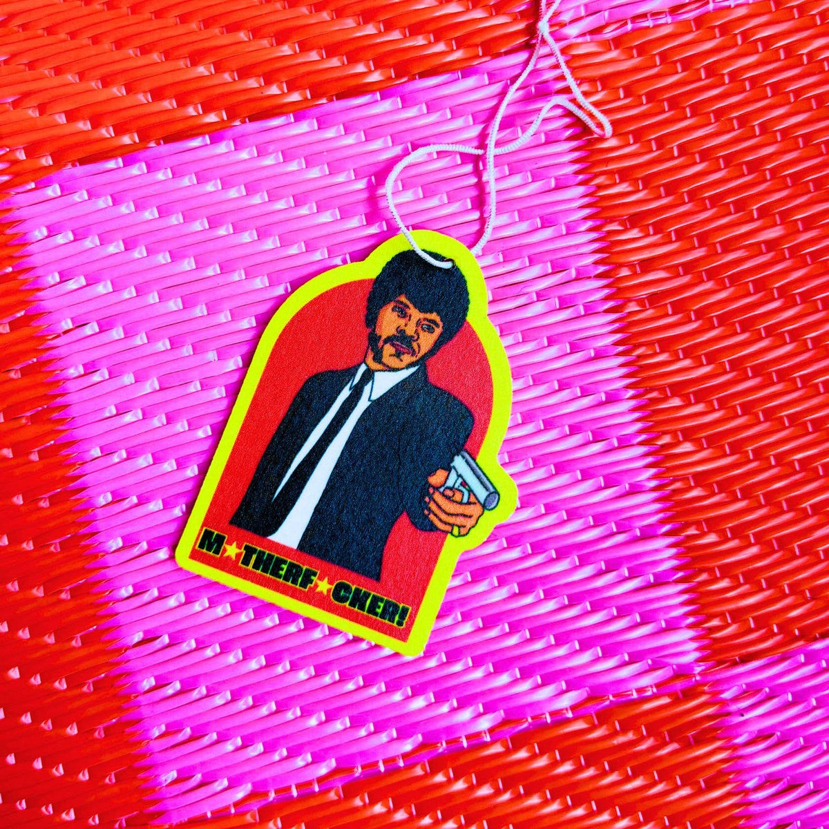 M*therf*cker! Funny 90s Action Movie Car Air Freshener