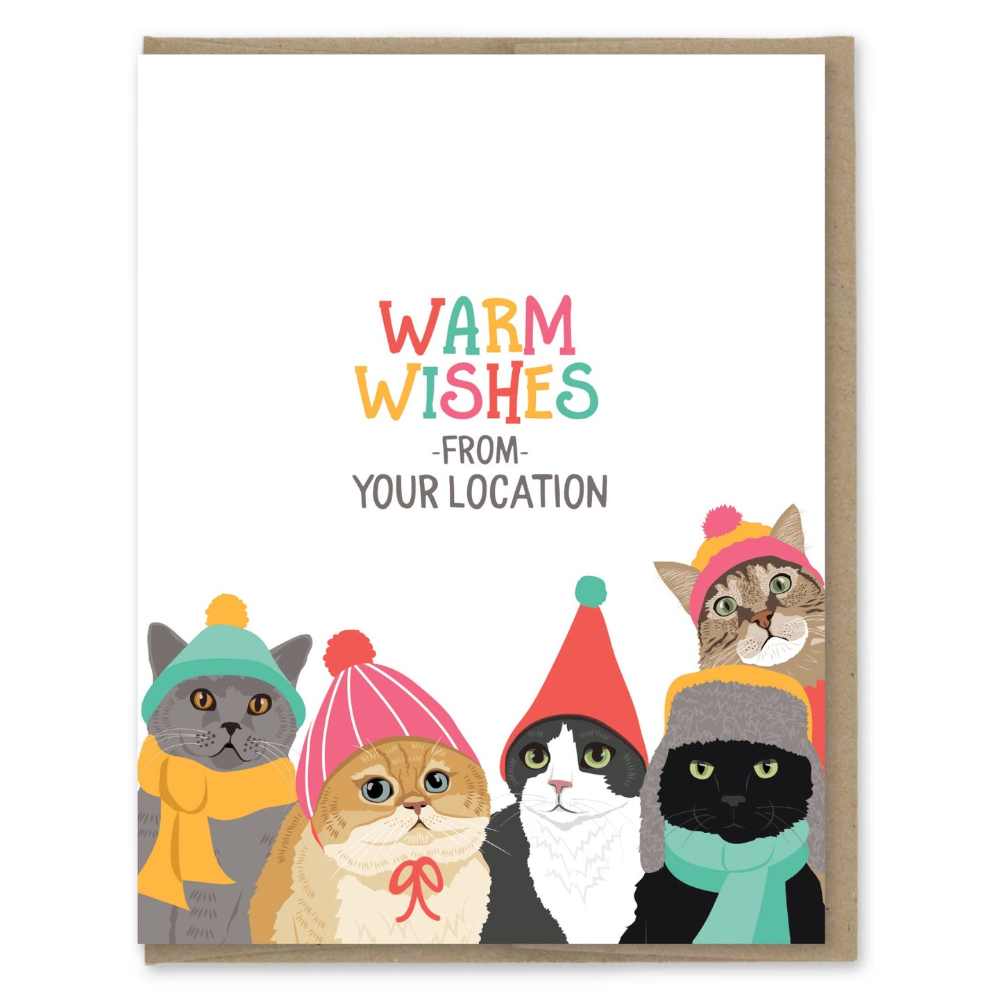Custom Holiday Card - Cats In Hats - Box of 8