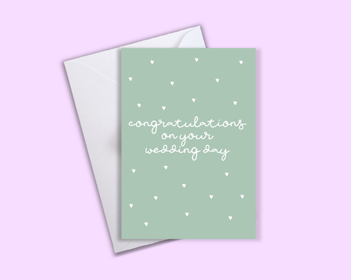 Congratulations On Your Wedding Day - Wedding Card - Front & Company: Gift Store