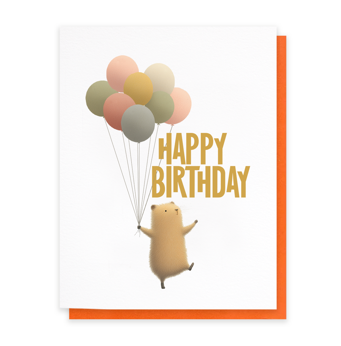 Happy Birthday Guinea Pig, Cute Birthday Greeting Card