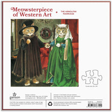 Load image into Gallery viewer, The Arnolfini Marriage Meowsterpiece of Western Art 500 Piece Puzzle
