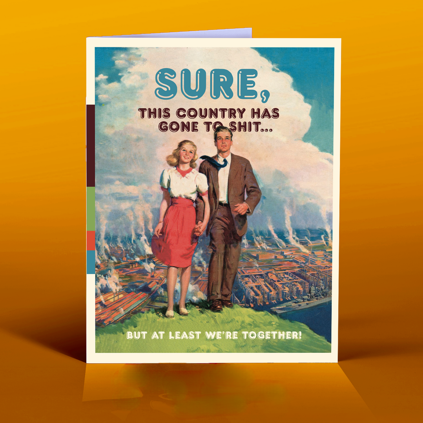 THIS COUNTRY  love, friendship political greeting card