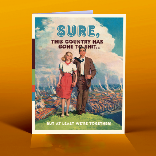 THIS COUNTRY  love, friendship political greeting card