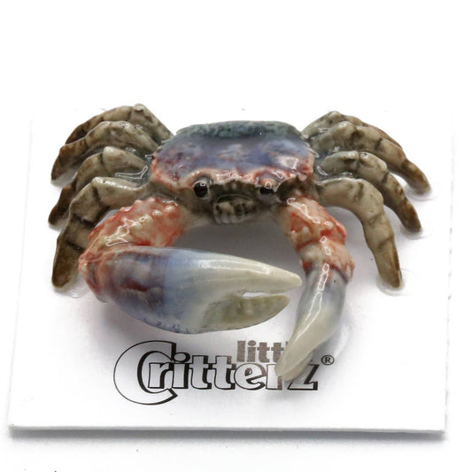 Claw Fiddler Crab Porcelain Miniature